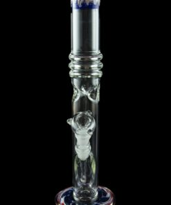 Shop Thick Groovy Glass Straight Bong with Ice Pinch in australian