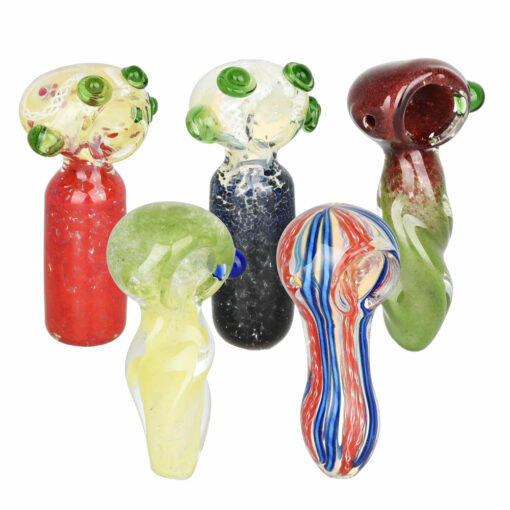 Shop All Twisted Up 5-Piece Glass Hand Pipe Set | 3"-3.5" | Assorted Colors in australian