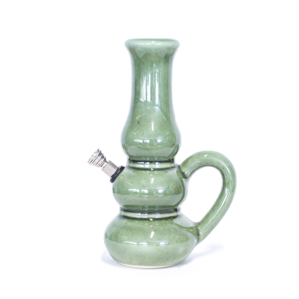 Shop Aladdin Triple Bubble Ceramic Bong - Green in australian