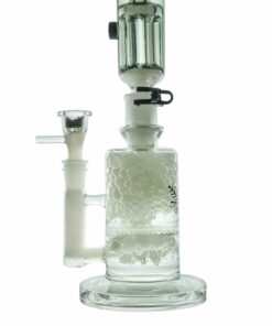 Shop Freeze Pipe Compact Honeycomb & Inline Perc Mini Bong w/ Revolver Glycerin Coil in australian