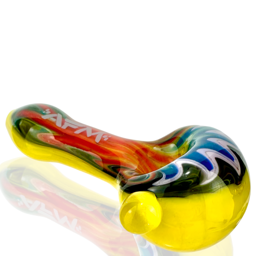 Shop 3" AFM Wig-Wag Glass Hand Pipe in australian