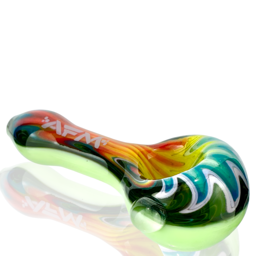 Shop 3" AFM Wig-Wag Glass Hand Pipe in australian