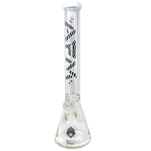 Shop 18" AFM Trippy 9mm Glass Beaker Bong in australian