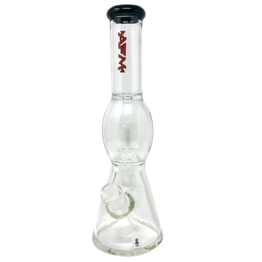 Shop 12" AFM Glass UFO Color Lip Glass Beaker Bong in australian