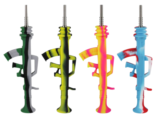 Shop AK47 Silicone Dab Straw Collector with Titanium Tip in australian