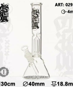 Shop Amsterdam | 12" Clear Glass Water Pipe w/ Dome Perc in australian