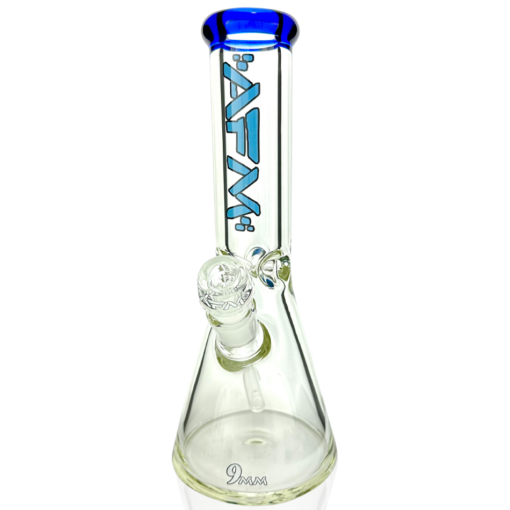 Shop 12" AFM Glass Heavy Boi Colored Lip Glass 9mm Beaker Bong in australian