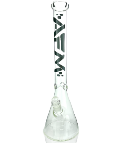 Shop 18" AFM Classic Clear Glass Beaker Bong 5mm in australian