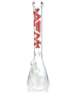 Shop 18" AFM Classic Clear Glass Beaker Bong 5mm in australian