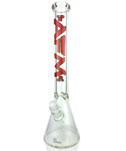 Shop 18" AFM Heavy Boi Clear Glass 9mm Beaker Bong in australian