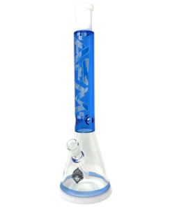 Shop 18" AFM Glass Cloud Double Color Glass Beaker Bong in australian