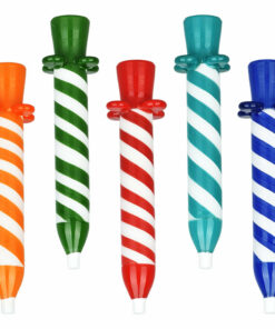 Shop Birthday Candle Glass Chillum | 4.25" | Assorted Colors | 5pc Set in australian