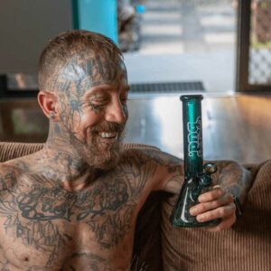 Shop Bud Beaker Bong 25cm - Teal in australian