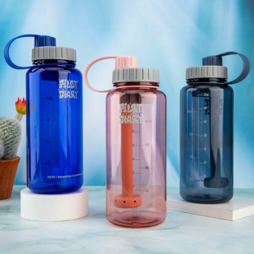 Shop PILOT DIARY Stealth Nalgene-Style Water Bottle Bong with Showerhead Perc in australian