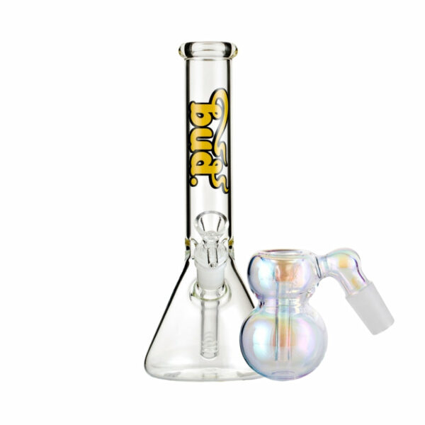 Shop Bud Beaker Bong & Ash Catcher Bundle in australian