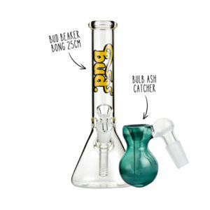 Shop Bud Beaker Bong & Ash Catcher Bundle in australian