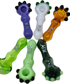 Shop 4" AFM Spikey Color Glass Hand Pipe in australian