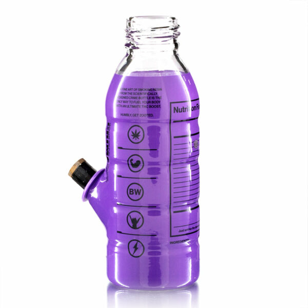 Shop Mini Bottle 17.5cm Glass Bong - Crime Purple in australian