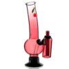 Shop Double Chamber 30cm Glass Bong - Pink Cherry Bomb in australian