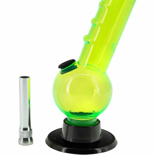 Shop JM Enterprises 8" Acrylic Angled Neck Bubble Bong - Multiple Colors in australian