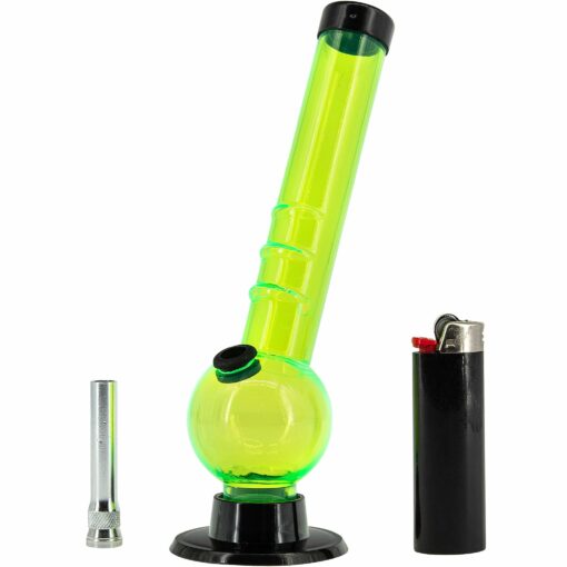 Shop JM Enterprises 8" Acrylic Angled Neck Bubble Bong - Multiple Colors in australian