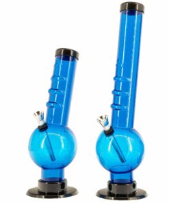 Shop JM Enterprises 9-12" Acrylic Angled Neck Straight Tube Bubble Bong - Multiple Colors in australian