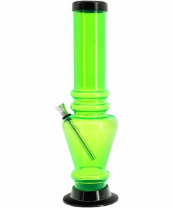 Shop JM Enterprises 12" Acrylic Vase Base Bong - Multiple Colors in australian