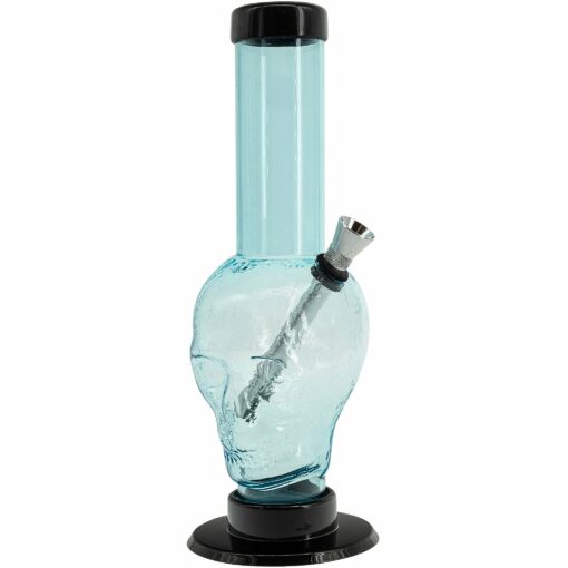 Shop JM Enterprises 9-12" Acrylic Skull Bong - Multiple Colors in australian