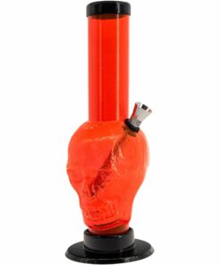 Shop JM Enterprises 9-12" Acrylic Skull Bong - Multiple Colors in australian