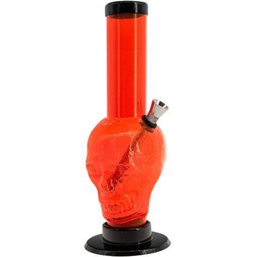 Shop JM Enterprises 9-12" Acrylic Skull Bong - Multiple Colors in australian