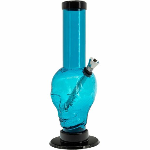 Shop JM Enterprises 9-12" Acrylic Skull Bong - Multiple Colors in australian