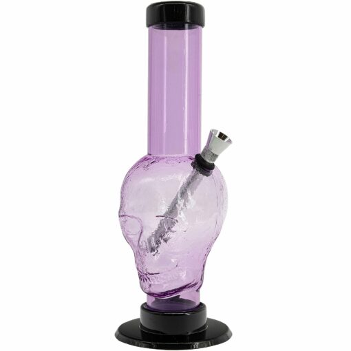 Shop JM Enterprises 9-12" Acrylic Skull Bong - Multiple Colors in australian