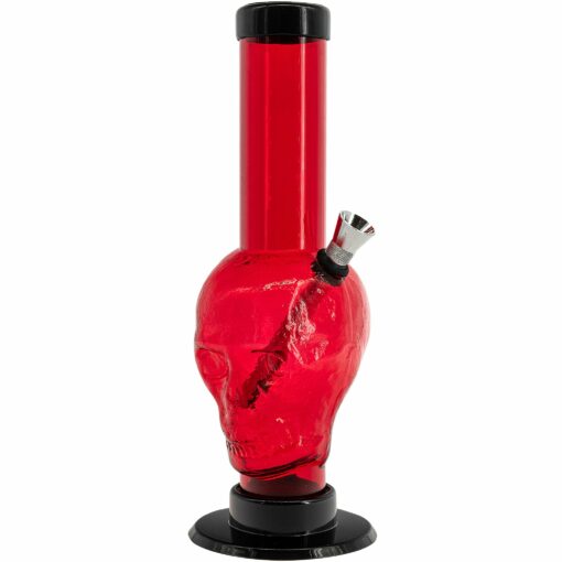 Shop JM Enterprises 9-12" Acrylic Skull Bong - Multiple Colors in australian