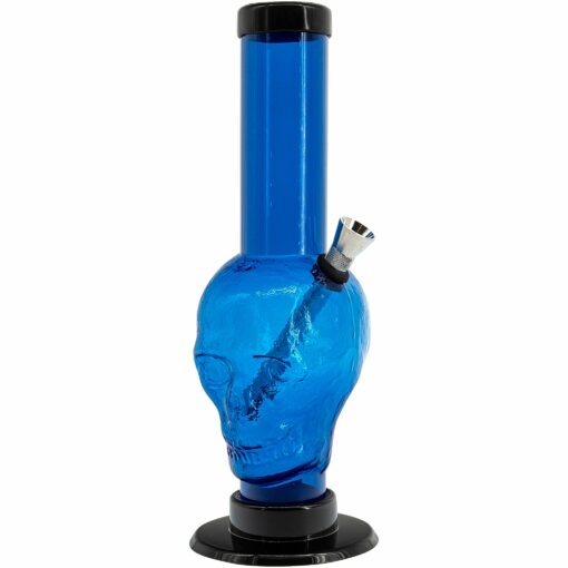 Shop JM Enterprises 9-12" Acrylic Skull Bong - Multiple Colors in australian