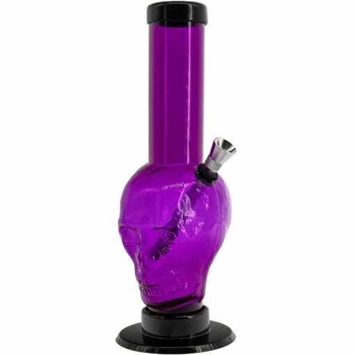 Shop JM Enterprises 9-12" Acrylic Skull Bong - Multiple Colors in australian