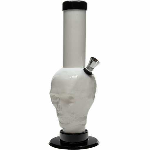 Shop JM Enterprises 9-12" Acrylic Skull Bong - Multiple Colors in australian