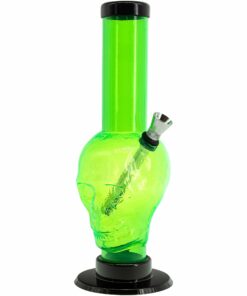 Shop JM Enterprises 9-12" Acrylic Skull Bong - Multiple Colors in australian