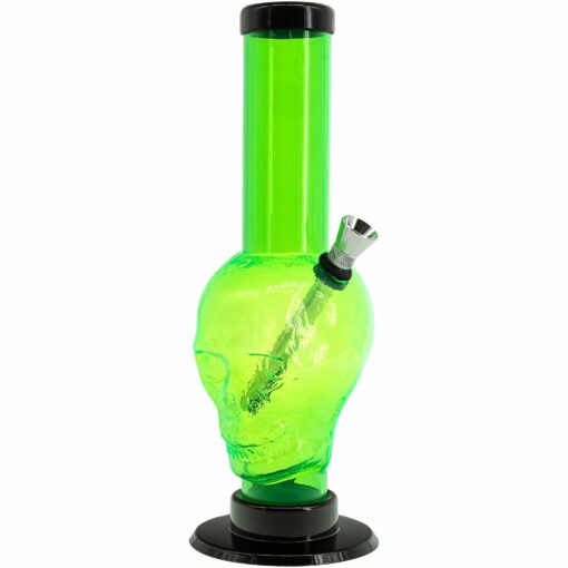 Shop JM Enterprises 9-12" Acrylic Skull Bong - Multiple Colors in australian