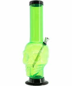 Shop JM Enterprises 12-15" Acrylic Skull Chamber Bong - Multiple Colors in australian