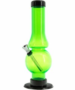 Shop JM Enterprises 6-9" Acrylic Straight Tube Bubble Flare Bong - Multiple Colors in australian