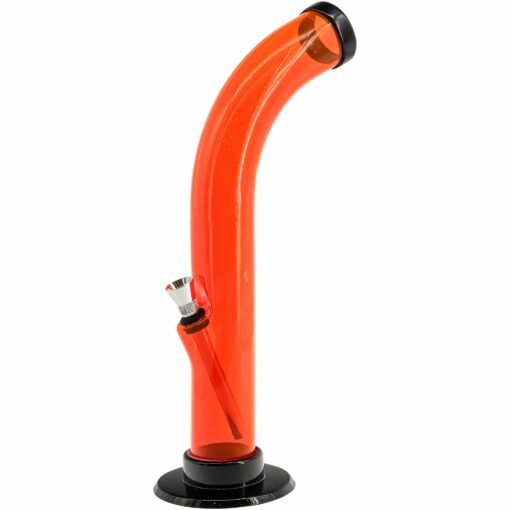 Shop JM Enterprises 10'' Acrylic Curved Tube Bong - Multiple Colors in australian