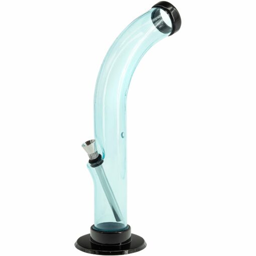 Shop JM Enterprises 10'' Acrylic Curved Tube Bong - Multiple Colors in australian