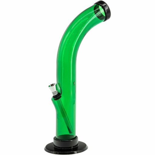 Shop JM Enterprises 10'' Acrylic Curved Tube Bong - Multiple Colors in australian