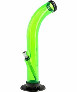 Shop JM Enterprises 10'' Acrylic Curved Tube Bong - Multiple Colors in australian