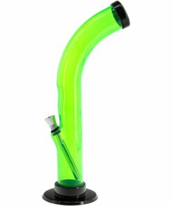 Shop JM Enterprises 10'' Acrylic Curved Tube Bong - Multiple Colors in australian