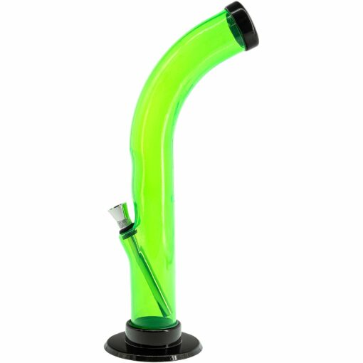 Shop JM Enterprises 10'' Acrylic Curved Tube Bong - Multiple Colors in australian