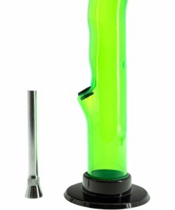 Shop JM Enterprises 10'' Acrylic Curved Tube Bong - Multiple Colors in australian