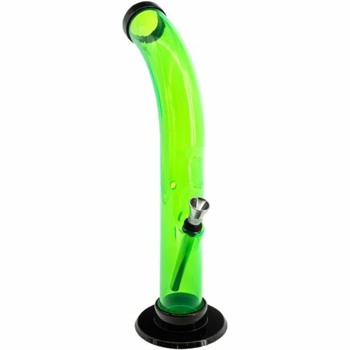 Shop JM Enterprises 10'' Acrylic Curved Tube Bong - Multiple Colors in australian