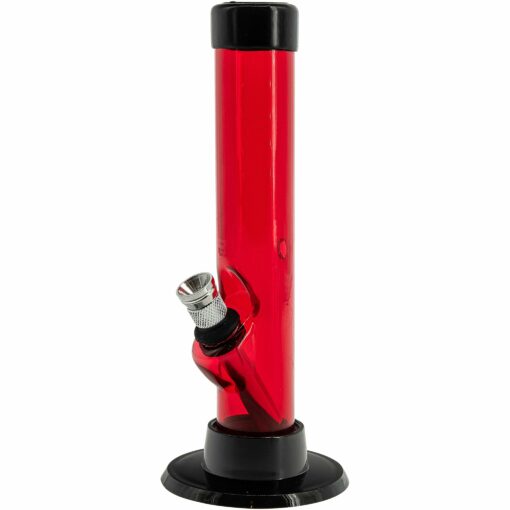 Shop JM Enterprises 6" Acrylic Straight Tube Bong - Multiple Colors in australian