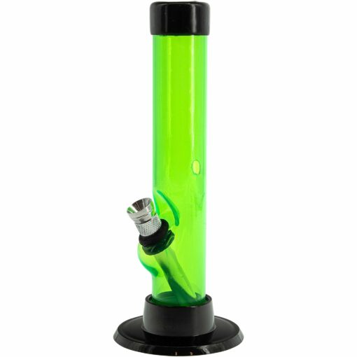 Shop JM Enterprises 6" Acrylic Straight Tube Bong - Multiple Colors in australian